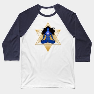 Woman inside Merkabah Baseball T-Shirt